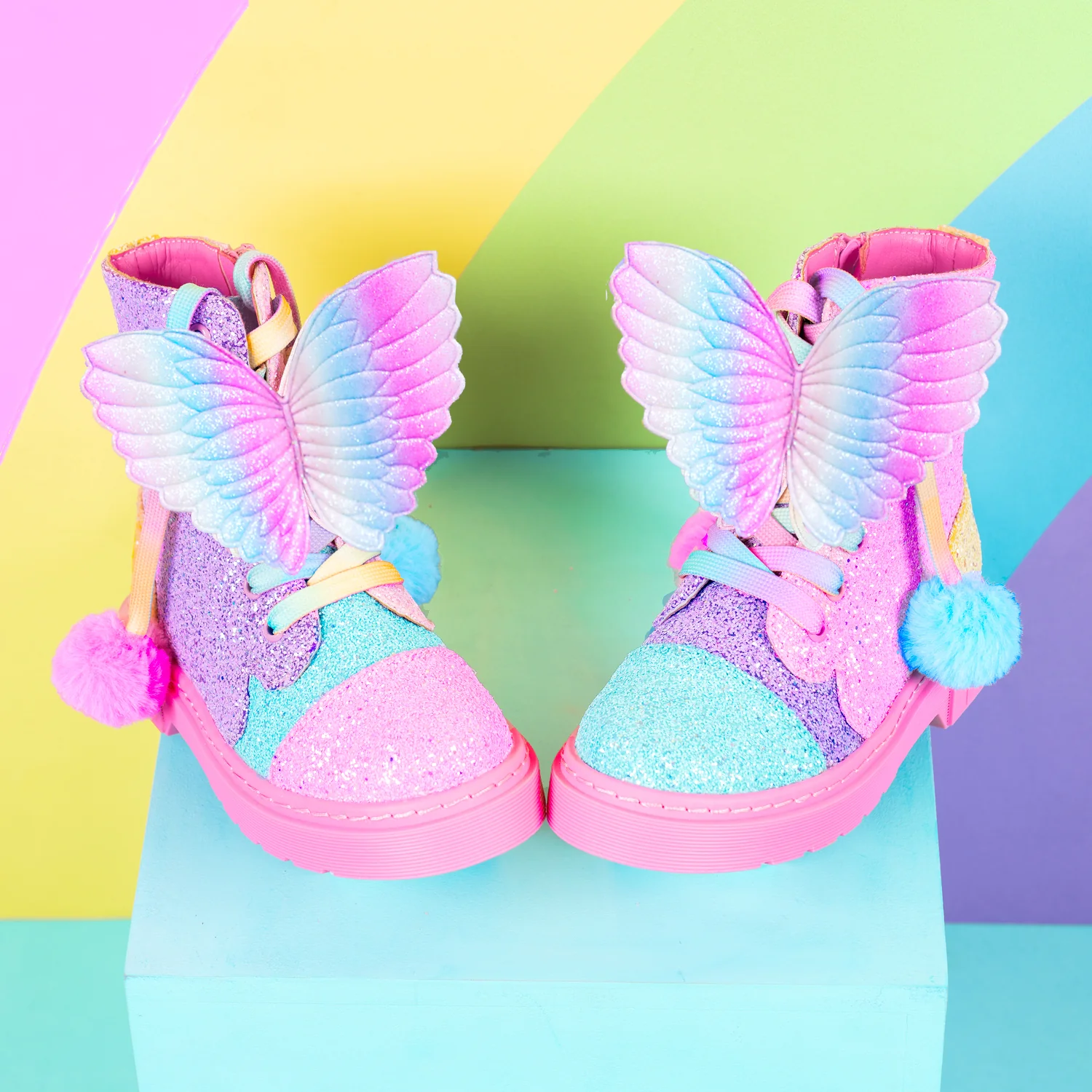 RAINBOW GLITTER SHOES - Image 2