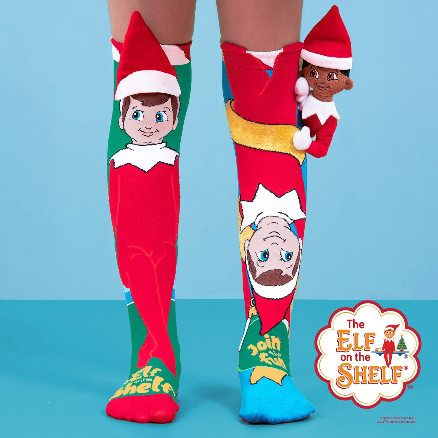ELF ON THE SHELF SOCKS 1